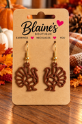 Thanksgiving Turkey Dangle Earrings [brown]