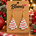 🎄 Christmas Tree Snack Earrings