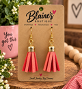 Pink Dangly Earrings