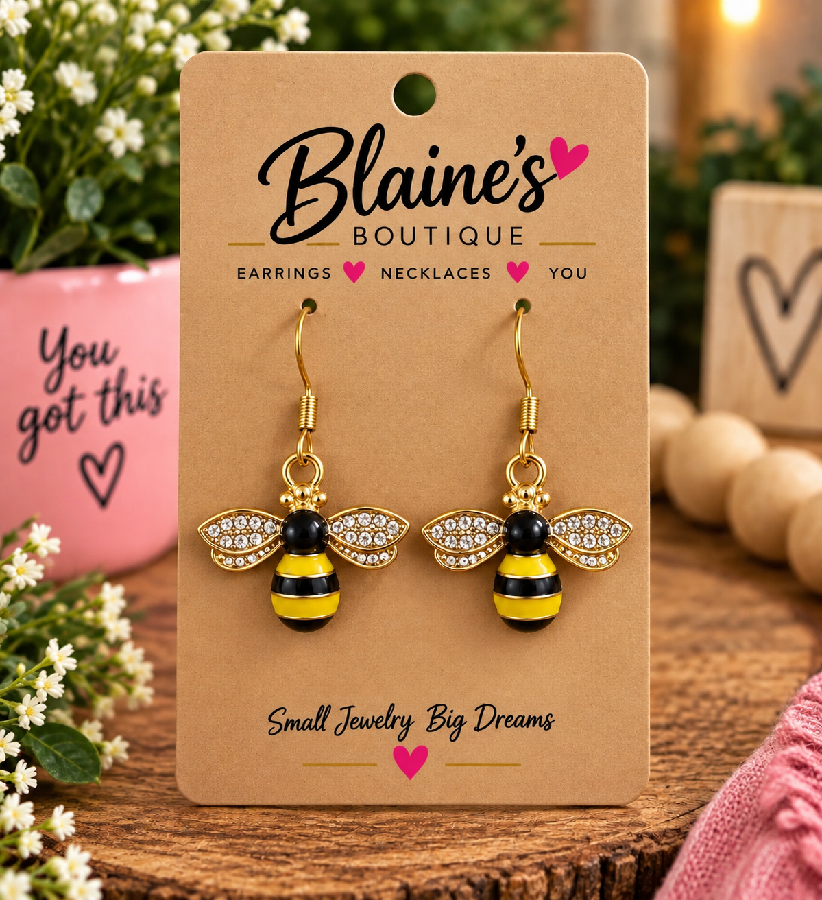 Bumble Bee Earrings