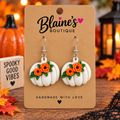 White Pumpkin w/ Orange flower