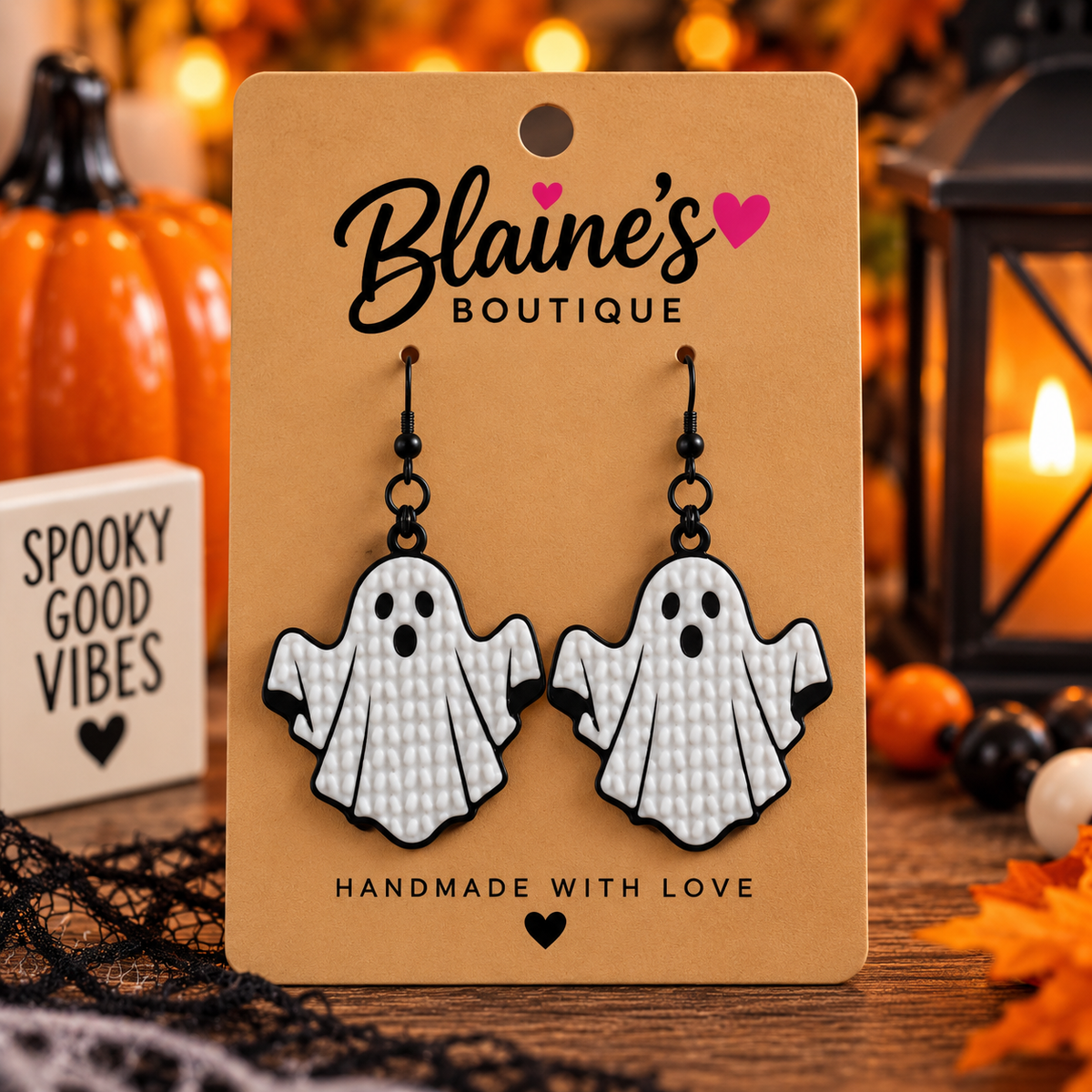 Knit Ghost Earrings