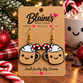 ☕ Sweet &amp; Cozy Hot Cocoa Christmas Earrings 🎄