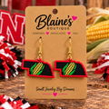 Nebraska Corn Earrings