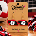 Nebraska Volleyball Earrings